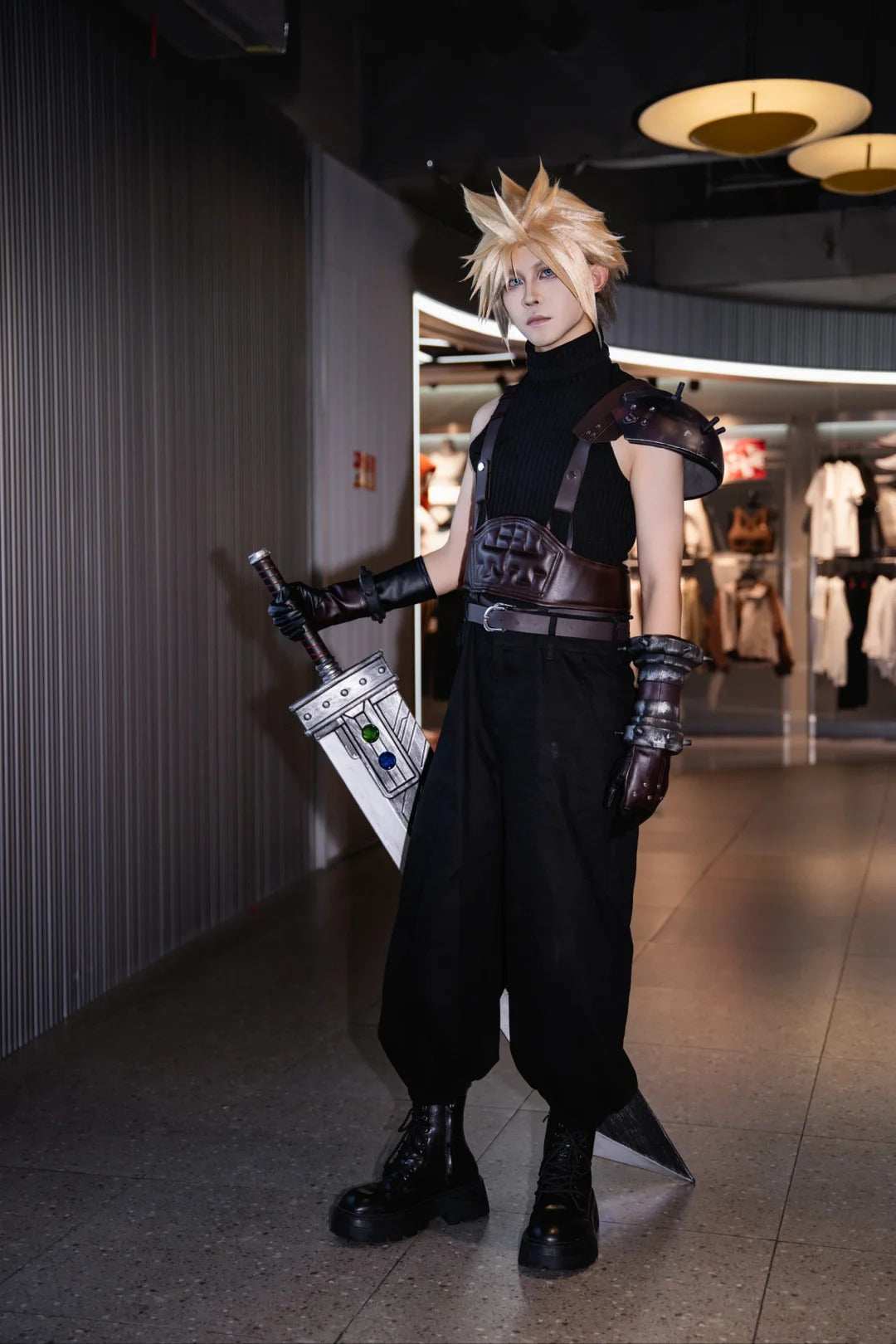 FF7 Cloud Strife Cosplay Costume Outfit, Anime Events, Character Outfit