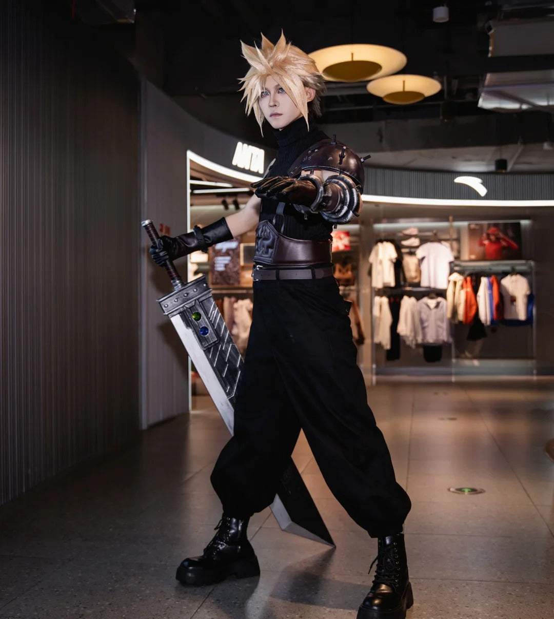 FF7 Cloud Strife Cosplay Costume Outfit, Anime Events, Character Outfit