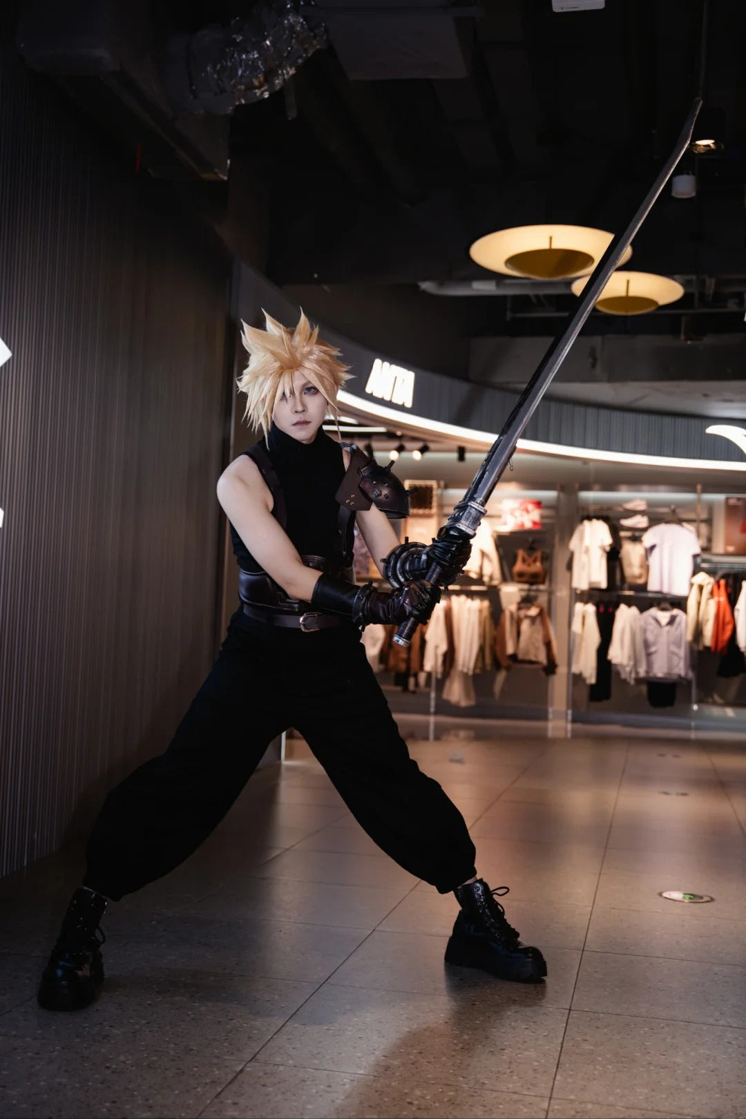 FF7 Cloud Strife Cosplay Costume Outfit, Anime Events, Character Outfit