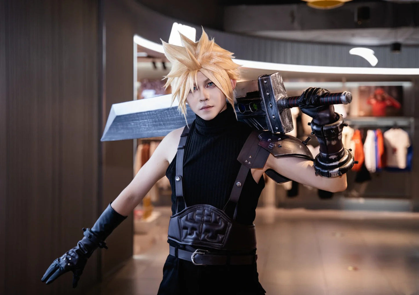 FF7 Cloud Strife Cosplay Costume Outfit, Anime Events, Character Outfit