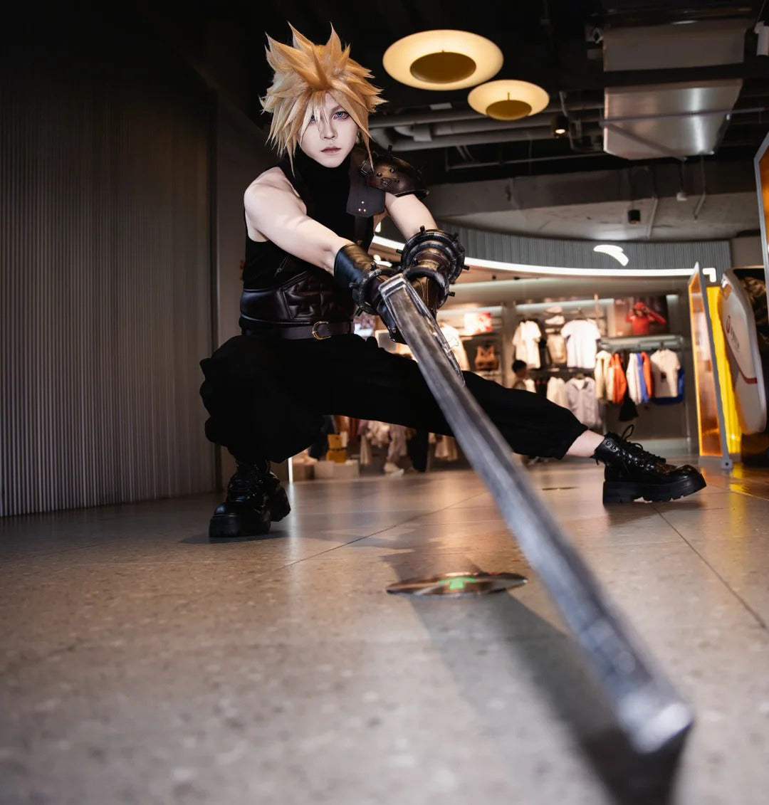 FF7 Cloud Strife Cosplay Costume Outfit, Anime Events, Character Outfit