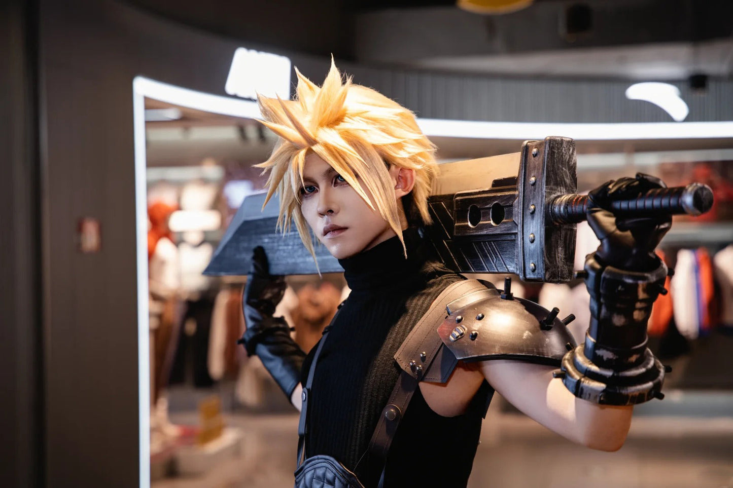 FF7 Cloud Strife Cosplay Costume Outfit, Anime Events, Character Outfit