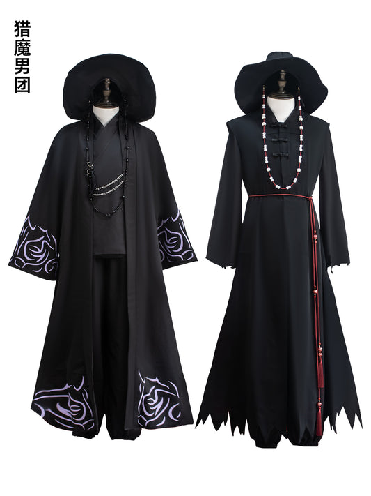 Kpop Witch Hunt Group Cosplay Uniform Qin Yu Shaga Boy Devil Boy Group Cosplay Uniform The same stage costume full set