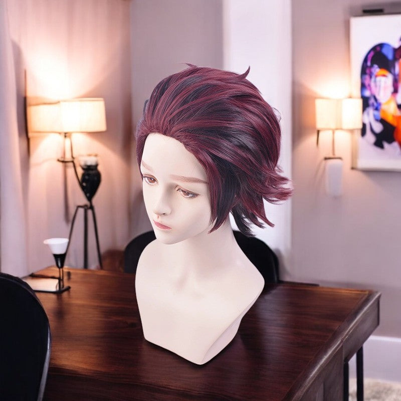 Tanjiro Kamado, Demon Slayer, Kimetsu No Yaiba, Anime Character Wig, Anime, Character Hair