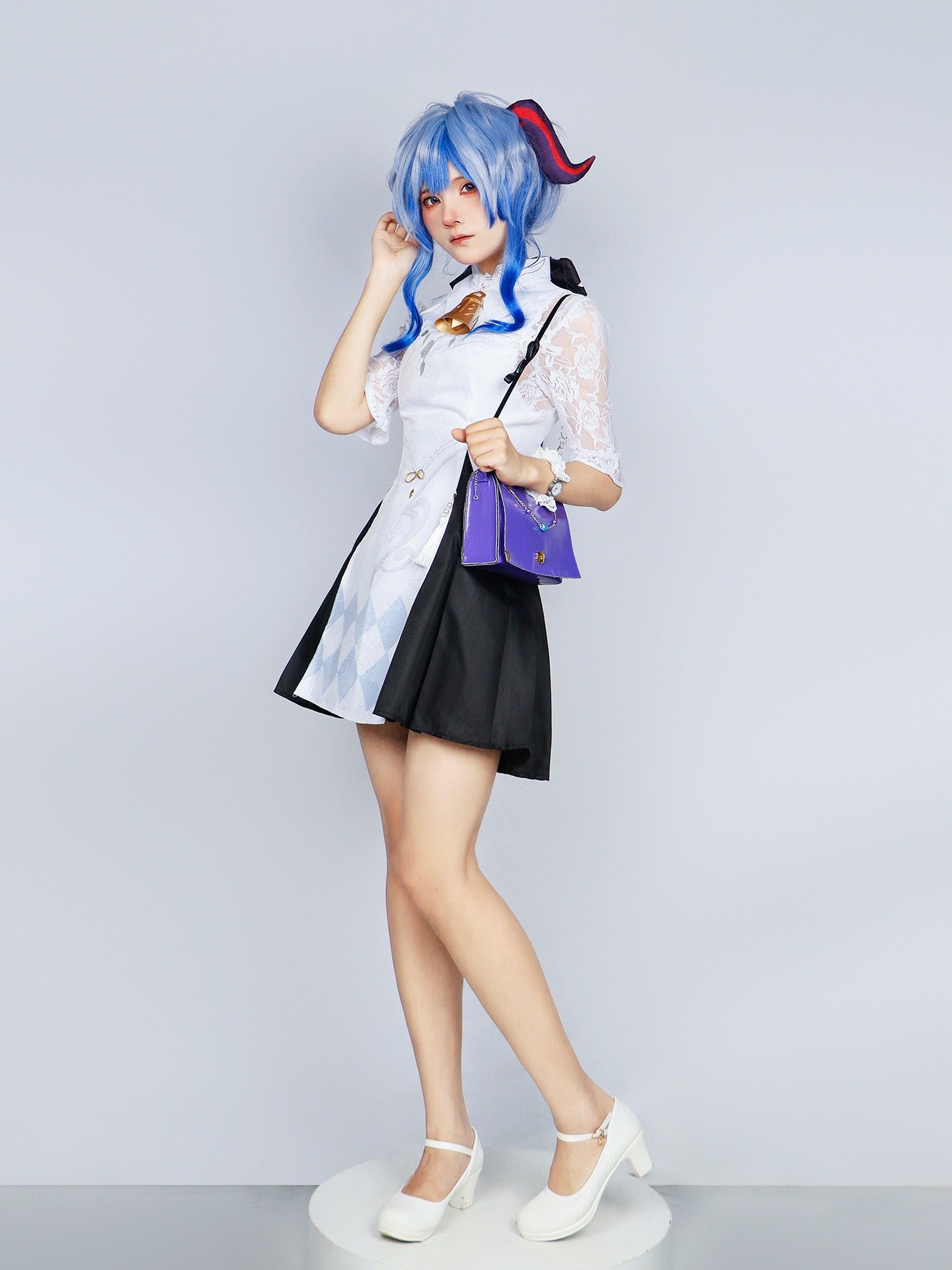 Genshin Impact Ganyu Cosplay Costume Outfit Anime Expo Con Halloween