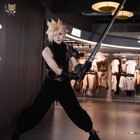 FF7 Cloud Strife Cosplay Costume Outfit, Anime Events, Character Outfit