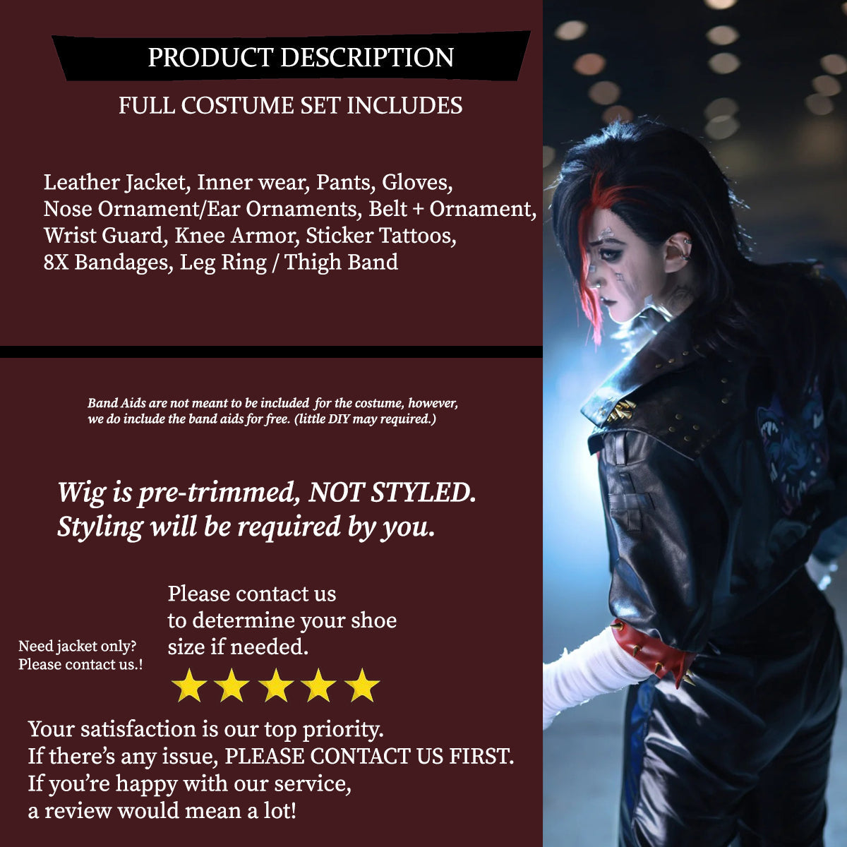 Vi Arcane Special Dusty Version, Costume Outfit, Anime Events, Character Outfit