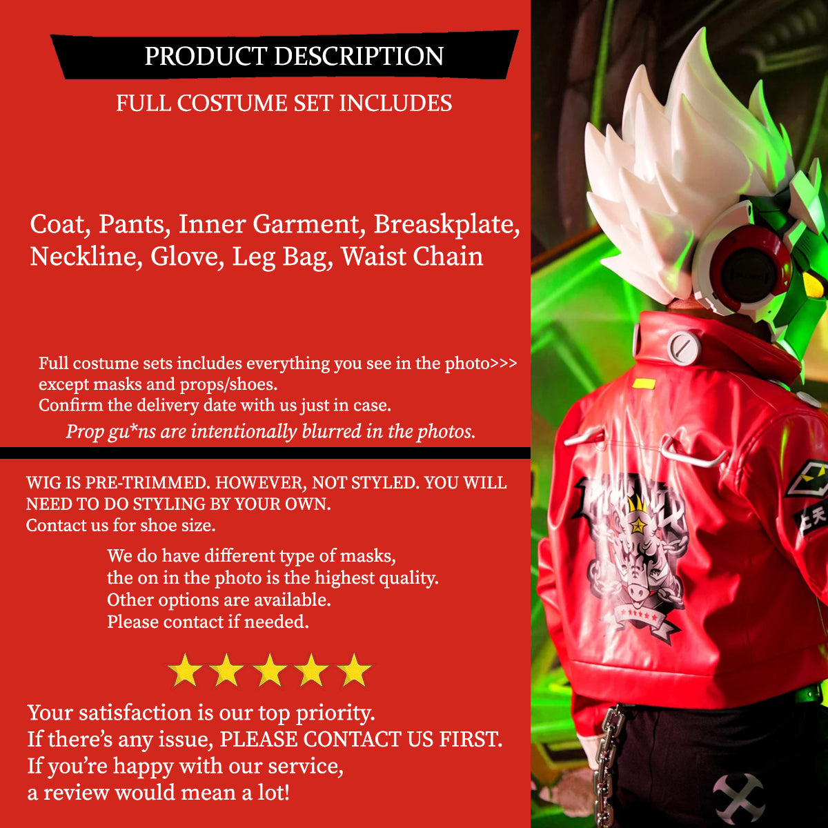 Billy Kid ZzZ Costume Outfit, Anime Events, Character Outfit