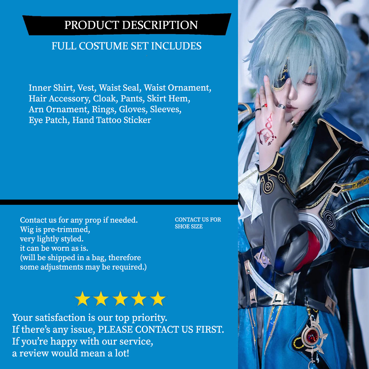 Anaxa Honkai Star Rail Cosplay Costume Outfit, Anime Events, Character Outfit