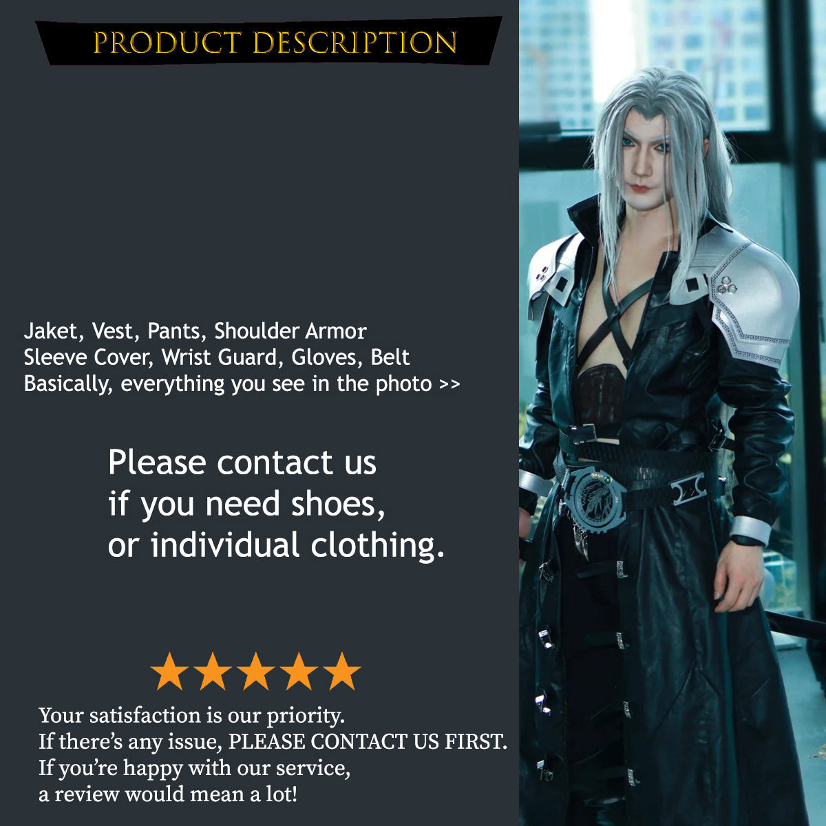 Sephiroth FF7, Costume Outfit, Anime Events, Character Outfit