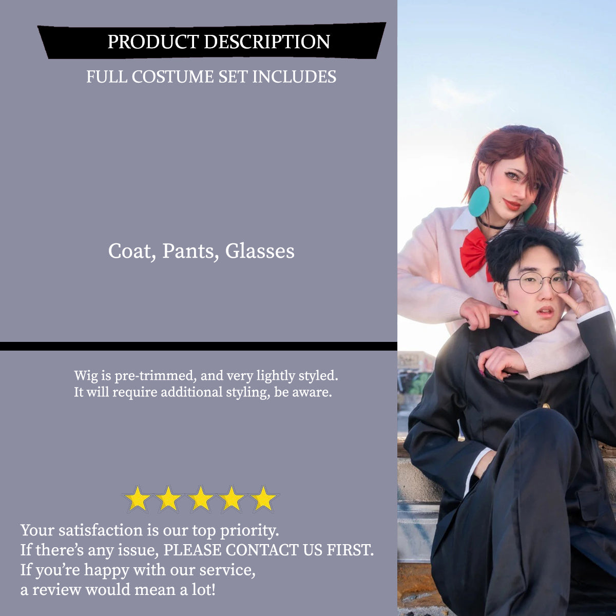 Okarun-Ken Takakura Cosplay Costume Outfit, Anime Events, Character Outfit