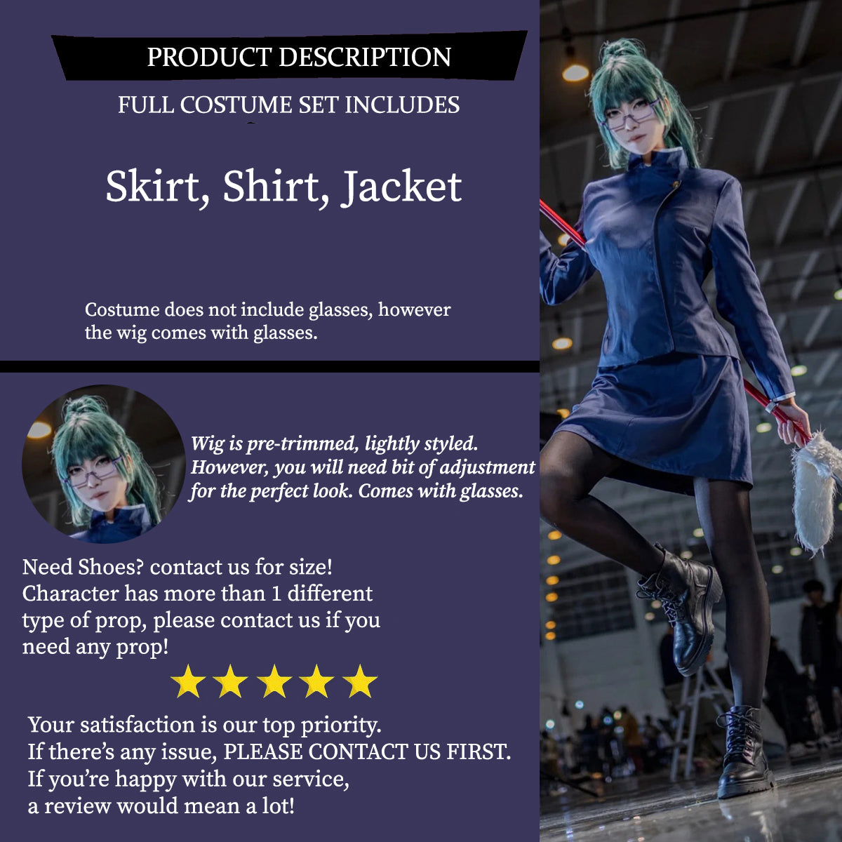 Maki Zenin JJK, Costume Outfit, Anime Events, Character Outfit