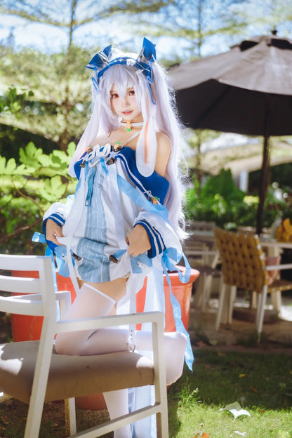 Bunny Laffey Azur-Lane Cosplay Costume Outfit, Anime Events, Character Outfit