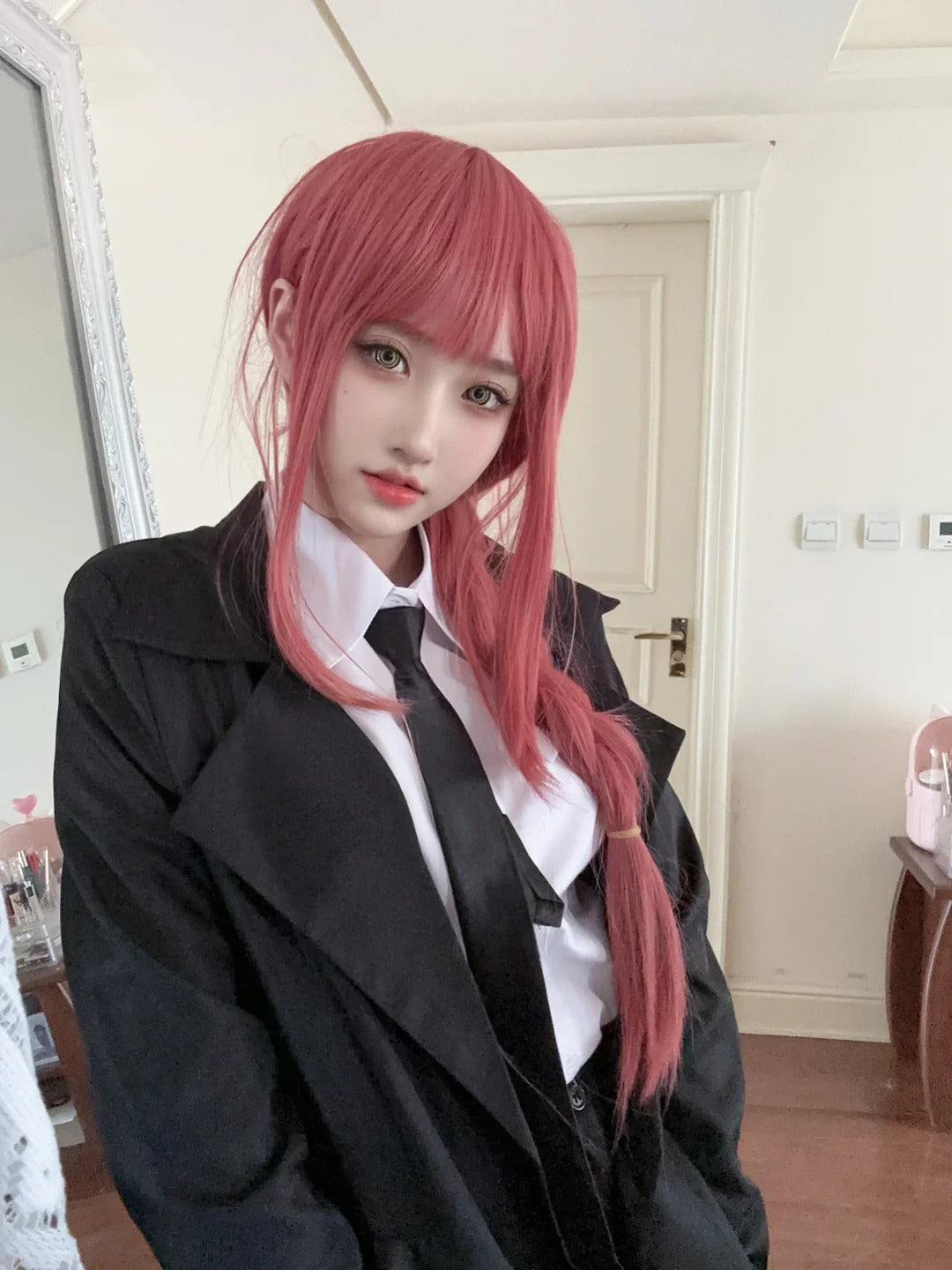 Makima Full Set with Trench Coat, Cosplay Costume Outfit, Anime Events, Character Outfit
