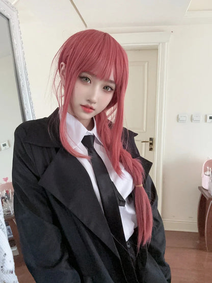 Makima Full Set with Trench Coat, Cosplay Costume Outfit, Anime Events, Character Outfit