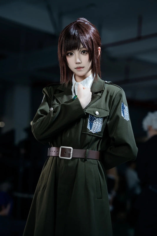 Attack On Titan Levi Ackerman Soldier Cosplay Costume Outfit Anime Expo Con Halloween