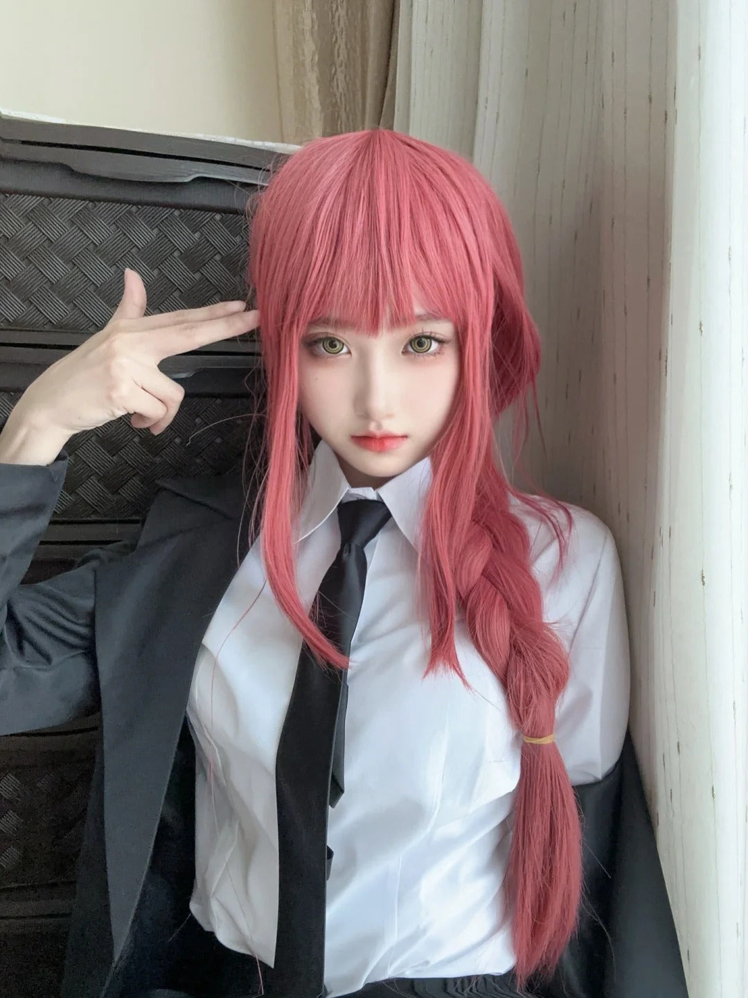 Makima Full Set with Trench Coat, Cosplay Costume Outfit, Anime Events, Character Outfit