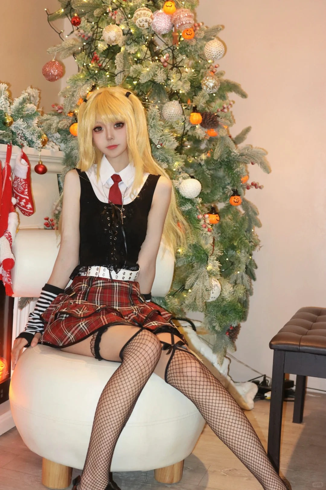 Misa Amane Goth Version Cosplay Costume Outfit, Anime Events, Character Outfit