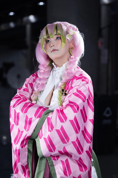 Spicy Mitsuri Kanroji Demon Slayer Cosplay Costume Outfit Anime Expo Con Halloween
