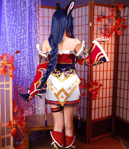 Ahri v2 League of Legends Cosplay Costume Outfit Anime Expo Con Halloween