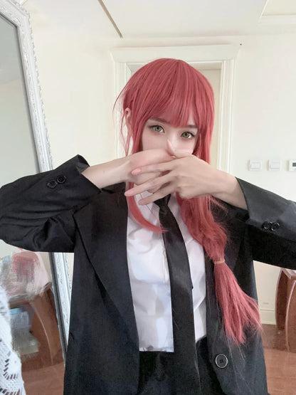 Makima Full Set with Trench Coat, Cosplay Costume Outfit, Anime Events, Character Outfit