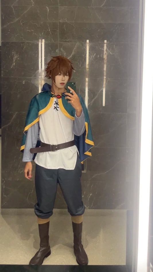 Kono Subarashii KonoSuba Kazuma Sato Satou Costume Outfit Anime Expo Con Halloween