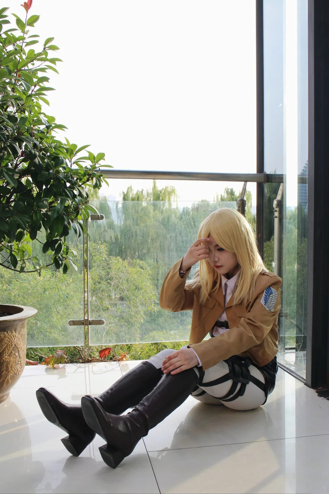 AoT Survey Corps Mikasa Levi Hange Eren Armin, Cosplay Costume Outfit, Anime Events, Character Outfit