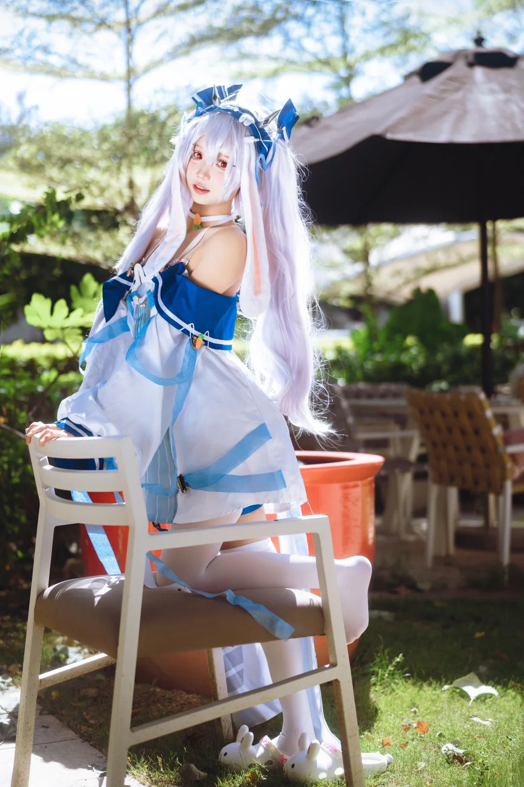 Bunny Laffey Azur-Lane Cosplay Costume Outfit, Anime Events, Character Outfit