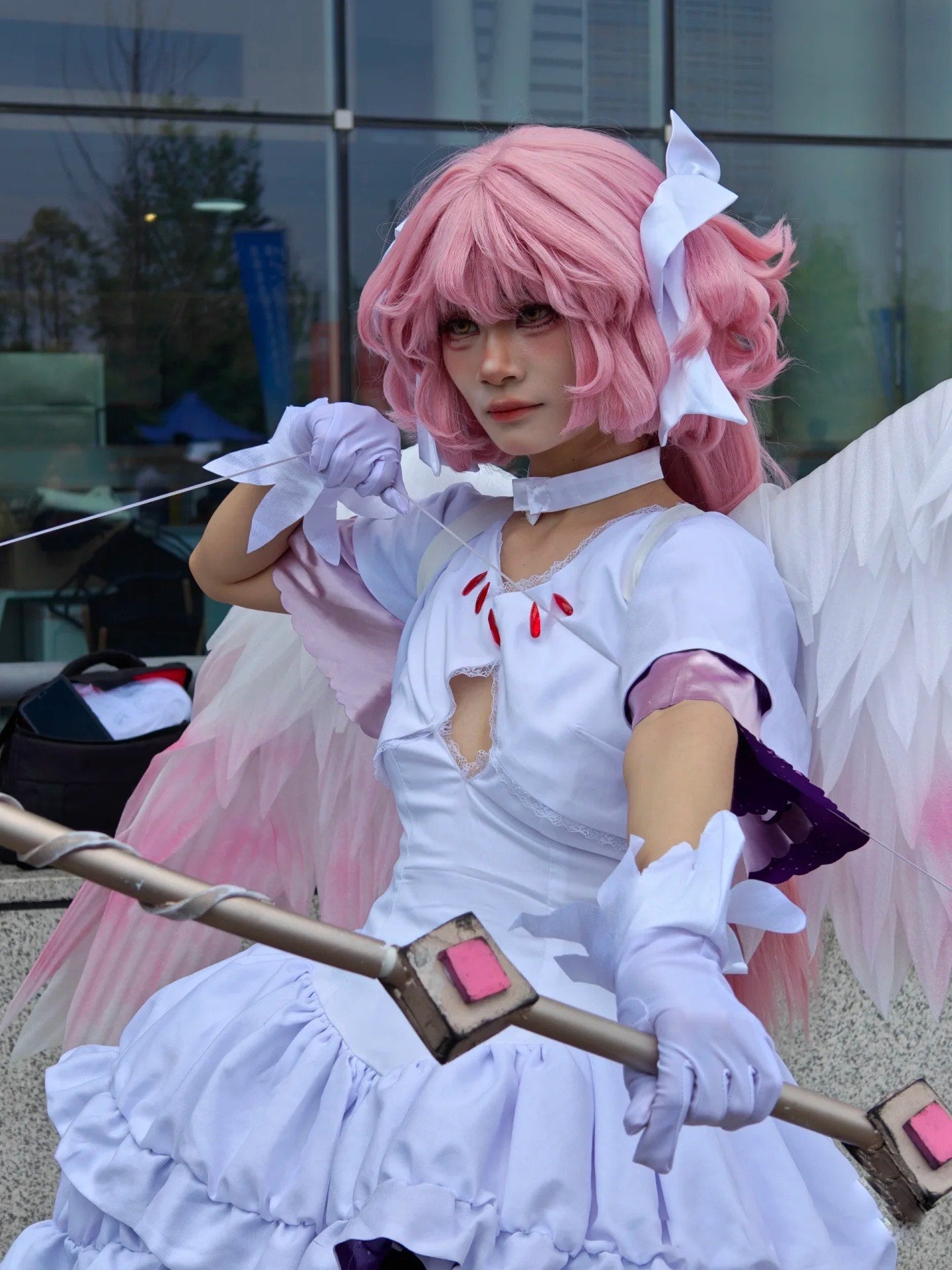 Madoka Kaname Angel Cosplay Costume Outfit, Anime Events, Character Outfit