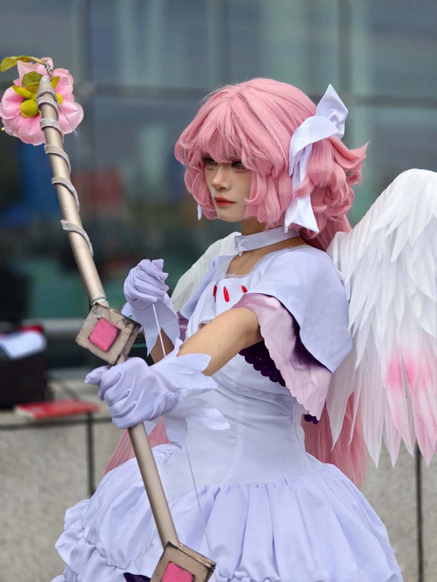 Madoka Kaname Angel Cosplay Costume Outfit, Anime Events, Character Outfit