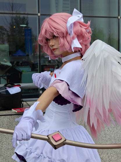 Madoka Kaname Angel Cosplay Costume Outfit, Anime Events, Character Outfit