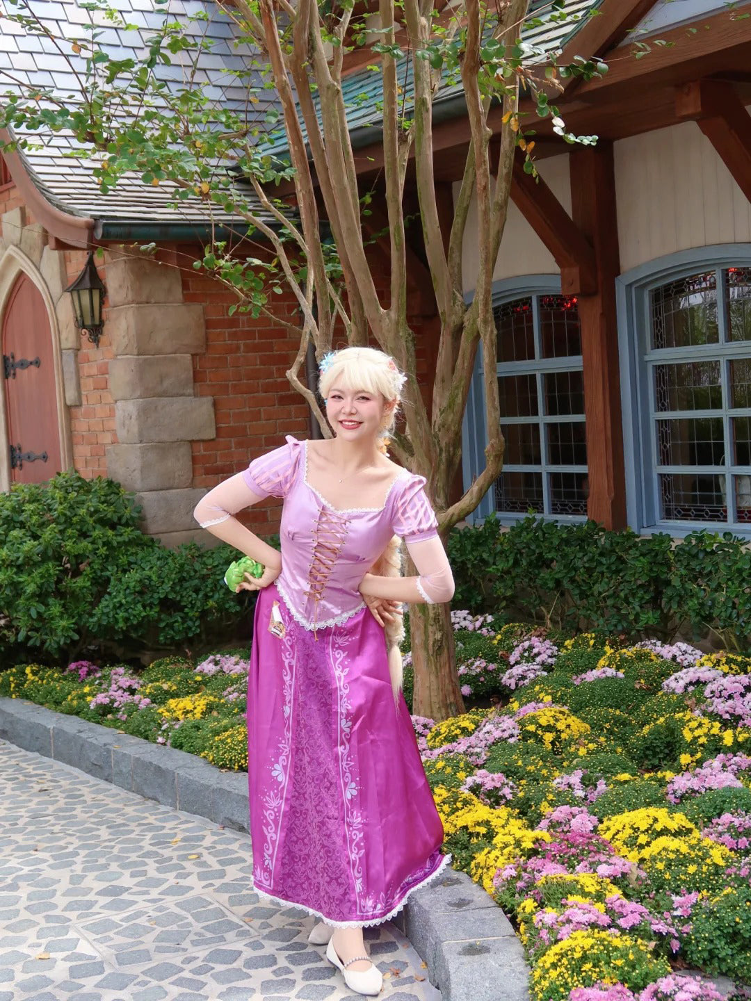 Rapunzel Princess Cosplay Costume Outfit, Anime Events, Character Outfit