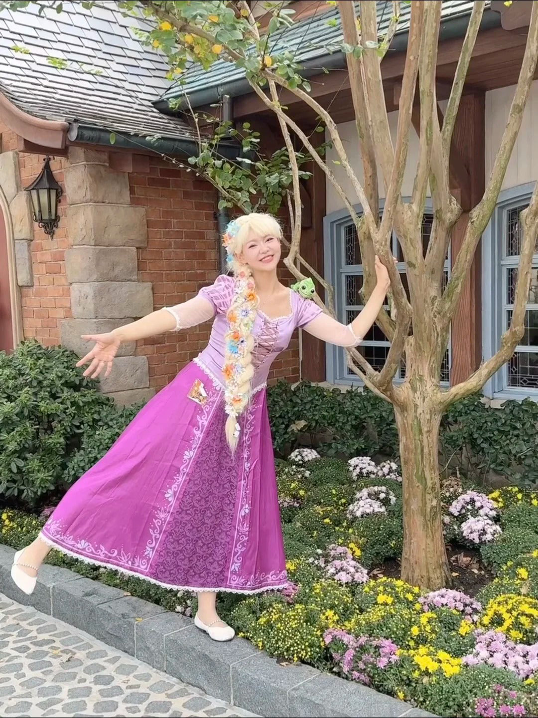 Rapunzel Princess Cosplay Costume Outfit, Anime Events, Character Outfit