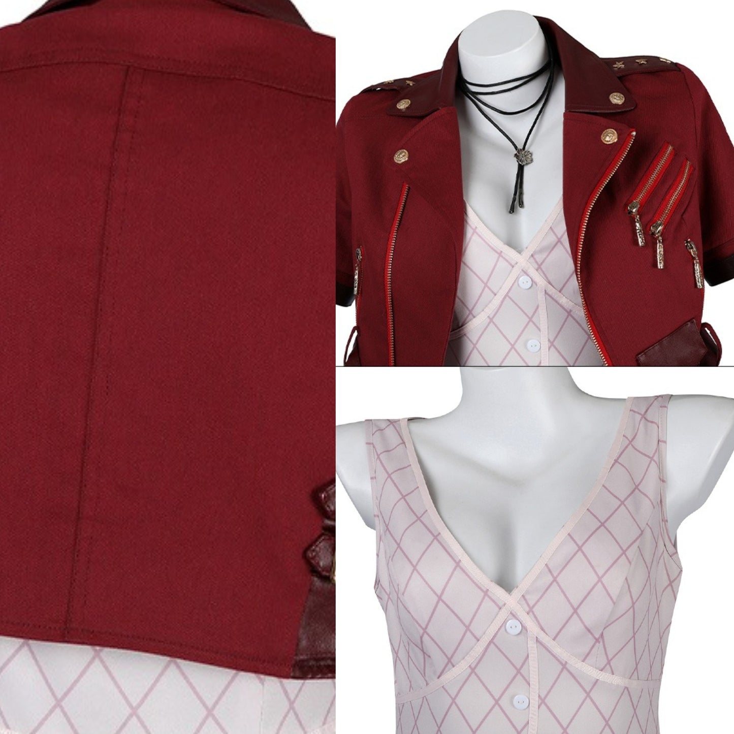 Aerith Final Fantasy 7 Cosplay Costume Outfit Anime Expo Con Halloween