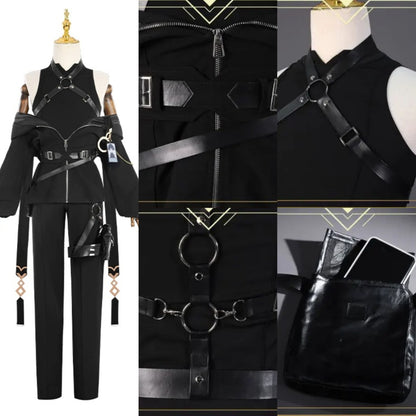Secret Service Scaramouche Genshin Impact Cosplay Costume Outfit Anime Expo Con Halloween