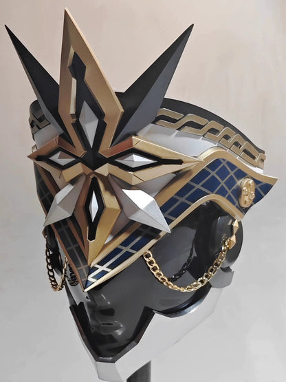 Capitano II Genshin Impact Helmet Cosplay Anime Prop Mask
