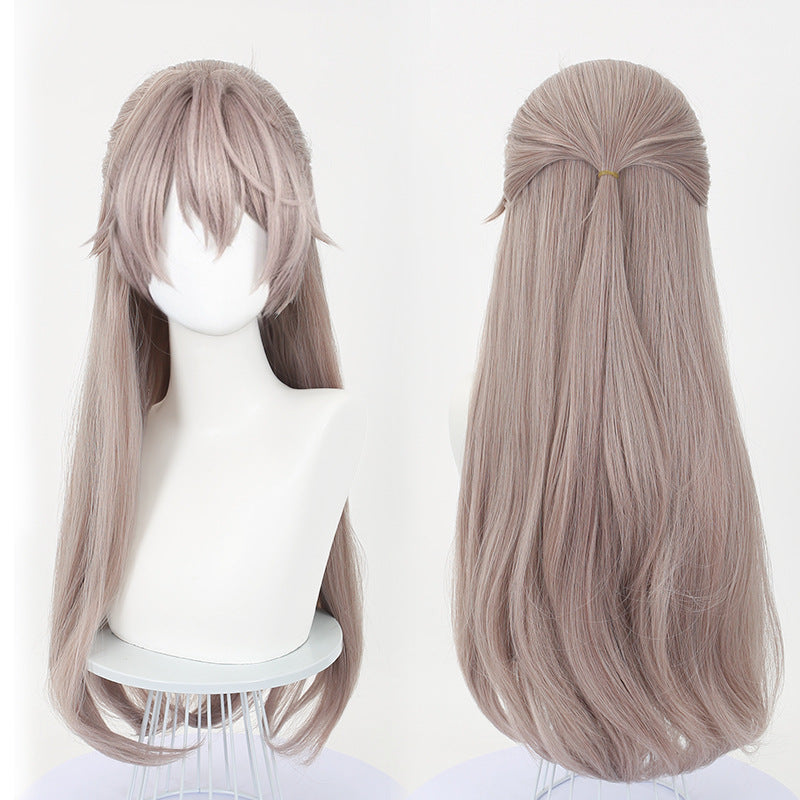 Ling Qi Codename Yuan Ji cos wig tiger mouth clip hair bag game cosplay wig simulation scalp top