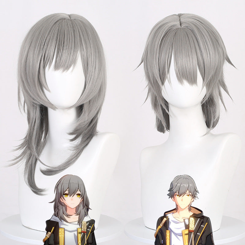 Game Honkai: Star Rail Trailblazer Caelus Stelle, Anime Cosplay Wig, Character Fake Hair