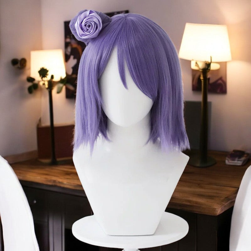 Konan, Naruto, Anime Character Wig, Anime, Character Hair, with Flower Hair Pin