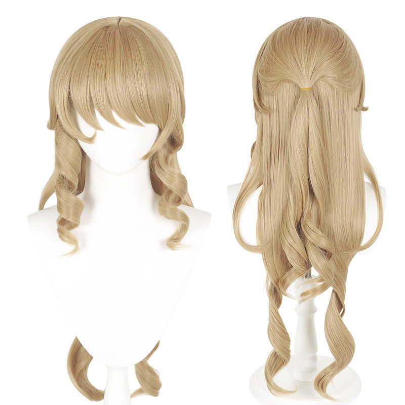 Navia Genshin Impact, Anime Cosplay Wig, Character Fake Hair