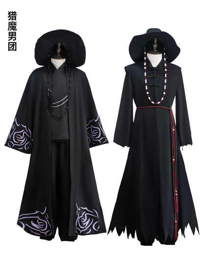 Kpop Witch Hunt Group Cosplay Uniform Qin Yu Shaga Boy Devil Boy Group Cosplay Uniform The same stage costume full set