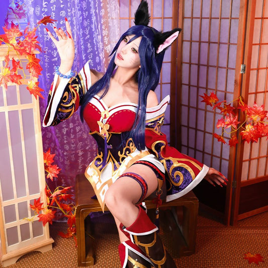 Ahri v2 League of Legends Cosplay Costume Outfit Anime Expo Con Halloween
