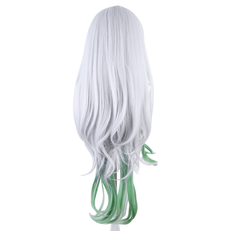 Lingqi Genshin Daci Tree King cos wig grass god silicone simulation scalp big curly hair highlights