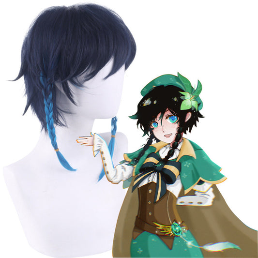 Huafei wigs, Genshin Impact, cosplay, Wendy wigs, twist braids, gradient wigs, anime wigs