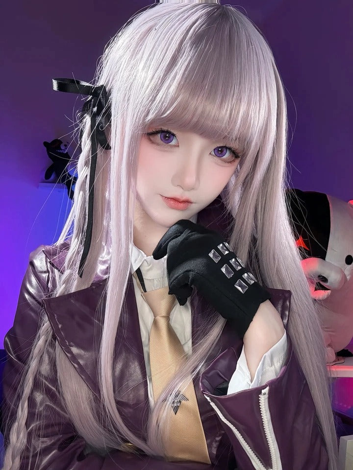 Kyoko Kirigiri Purple Suit Cosplay Costume Outfit, Anime Events, Character Outfit