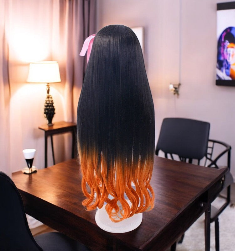 Nezuko Kamado, Demon Slayer, Kimetsu No Yaiba, Anime Character Wig, Anime, Character Hair