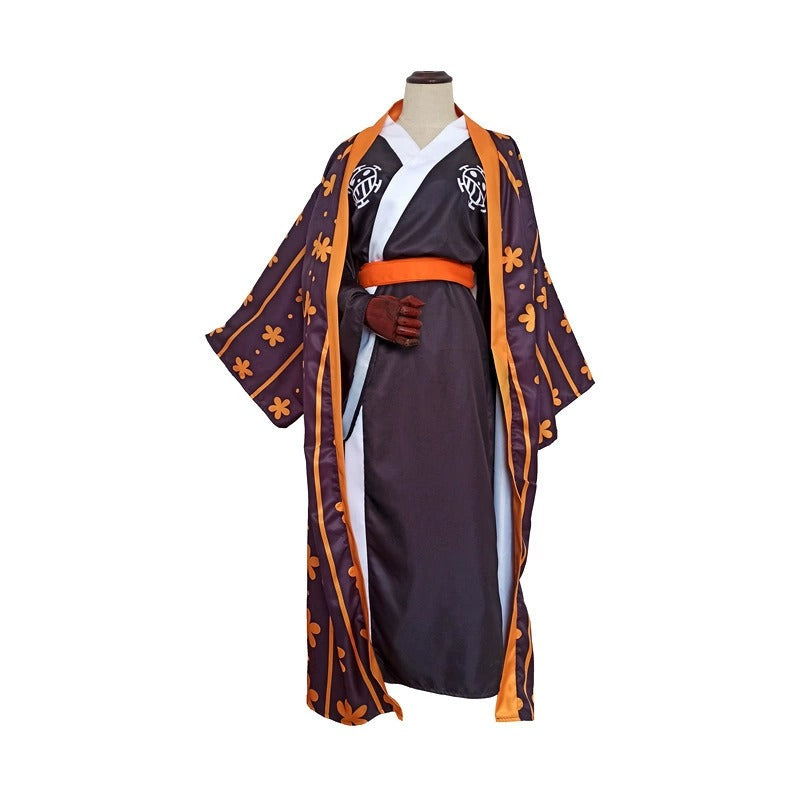 Trafalgar D. Water Law One Piece Cosplay Costume Outfit Anime Expo Con Halloween