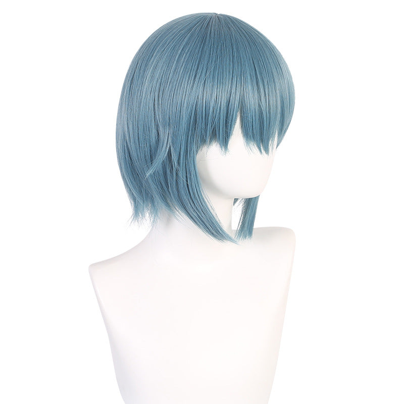 Magical girl Madoka Miki Sayaka Light blue short hair styling short hair cos wig