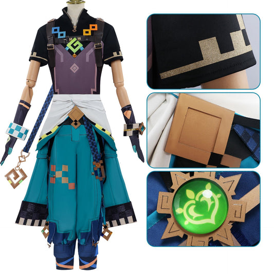 Kinich Genshin Impact Cosplay Costume Outfit Anime Expo Con Halloween