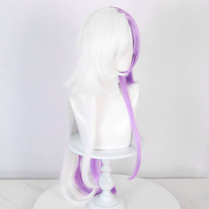 Ling Qi Writer Wild Dog Season 4 Sigma Double Spell White and Purple Long Hair Cosplay Anime Wig